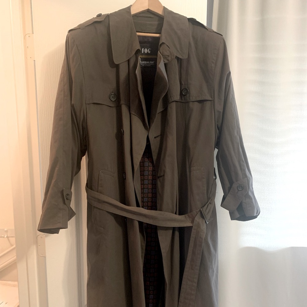 London Fog Mens Trenchcoat Raincoat